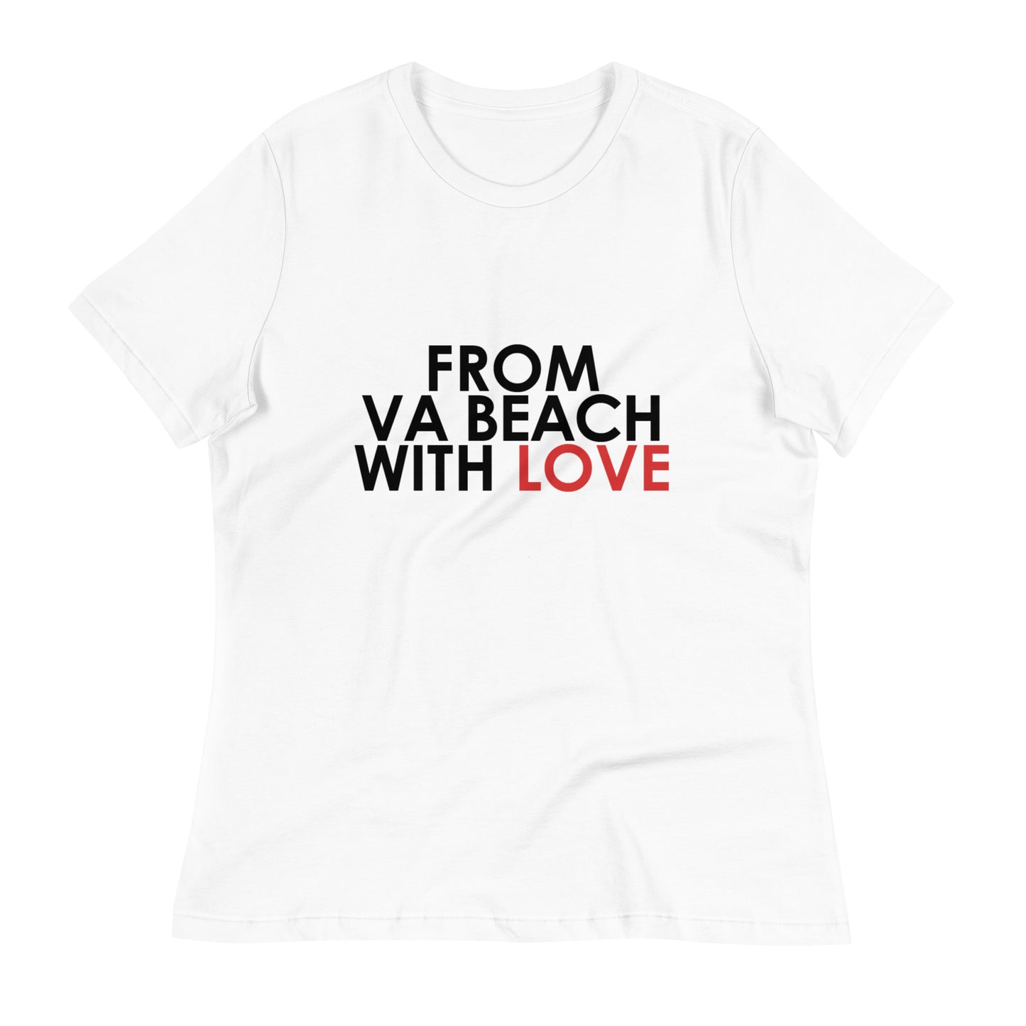 From Va Beach with Love Women's Relaxed T-Shirt