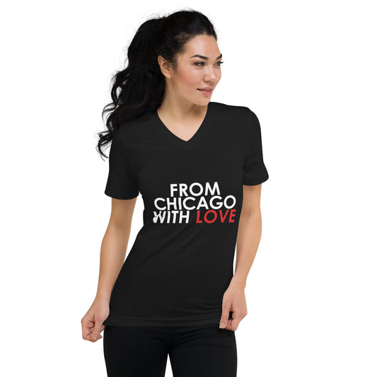 From Chicago with Love Unisex V-Neck T-Shirt