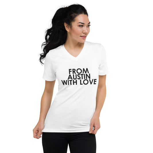 From Austin with Love Unisex V-Neck T-Shirt