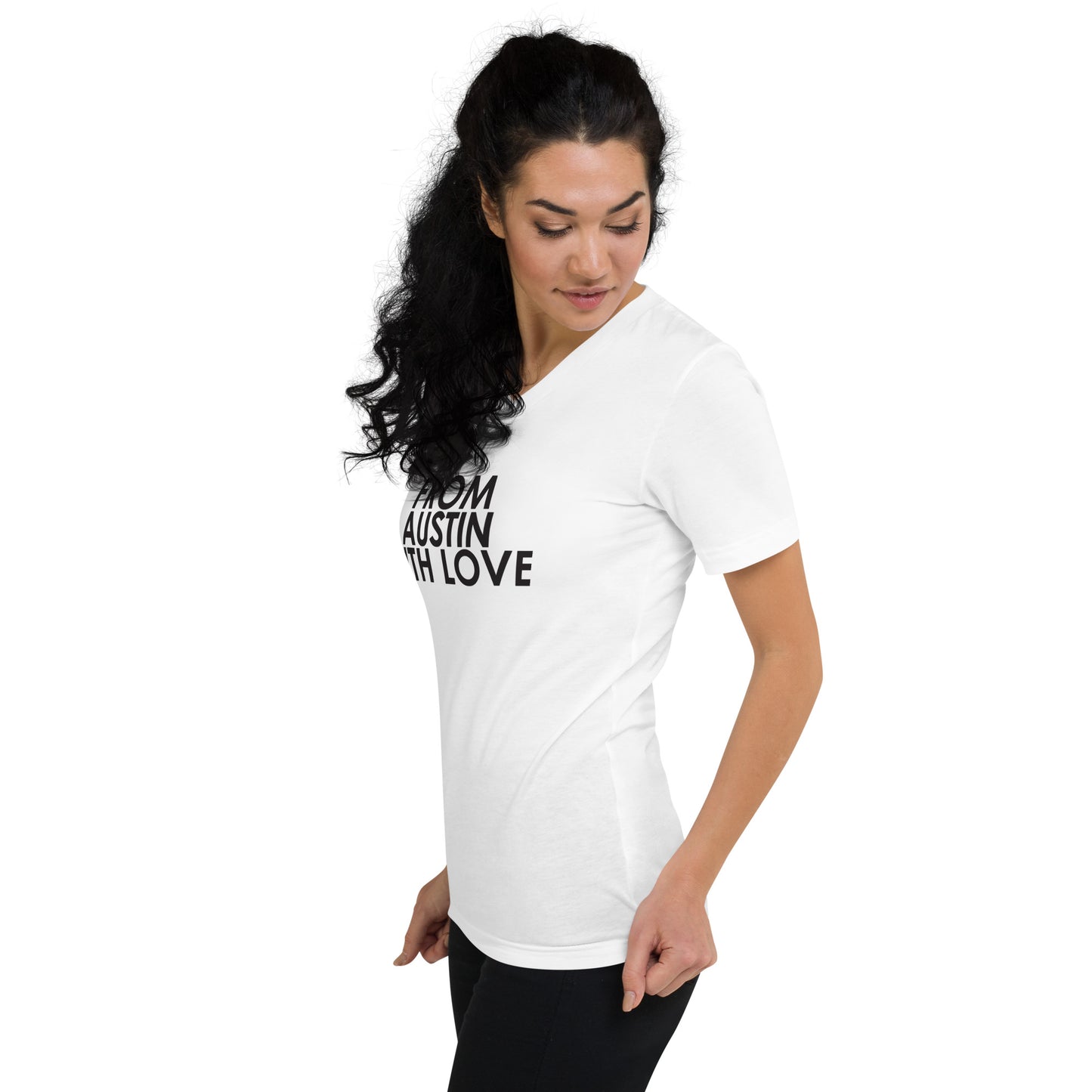 From Austin with Love Unisex V-Neck T-Shirt