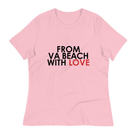 From Va Beach with Love Women's Relaxed T-Shirt